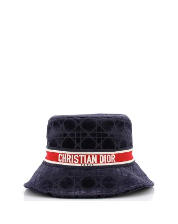 Teddy D Bucket Hat Cannage Embroidered Velvet