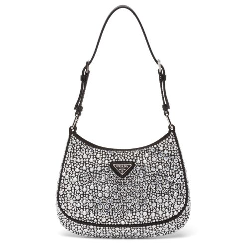 Prada Cleo Satin Bag With Appliques 1BC169